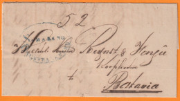 1855 - Entire 2-page Letter From CHERIBON Today CIREBON, Java, Indonesia   To BATAVIA, Today DJAKARTA, Indonesia - India Holandeses