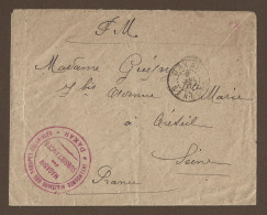 !!! SÉNÉGAL, LETTRE FM DE DAKAR POUR LA FRANCE DE 1917, CACHET INTENDANCE MILITAIRE DE DAKAR - Covers & Documents