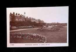 Cp, Angleterre, St. Annes On Sea, Lancashire, Promenade Gardens, Vierge, Ed. Kingsway Real Photo Series - Autres & Non Classés