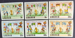 LIBERIA 1981 - ESPANA 82 - World Cup Football Sports, IMPERF Complete Set Of 6v. MNH - Liberia