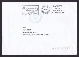 Spain: Cover To Netherlands, 2012, Post Office Paid Cancel, Cancel Secretary Of King, Royalty (traces Of Use) - Covers & Documents