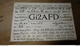 QSL - N.IRELAND, Robert HOLDEN, BELFAST, Gi2AFD De 1926 ........... PHI ..... QSL-18 - Radio Amateur