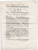 3V4x   Langres Loi 1792 Relative Aux Vétérans De La Garde Nationale Militaires Armée - Decreti & Leggi