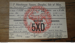 QSL - Isle Of Man, Douglas - 5XD, 1927 ........... PHI ..... QSL-1 - Radio Amatoriale