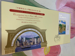 Hong Kong Stamp Gold Foil Landscape 1.1.2000 New Millennium - Unused Stamps