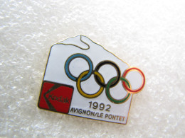 PIN'S      KODAK   JEUX OLYMPIQUES ALBERTVILLE 92  AVIGNON LE PONTET - Fotografía