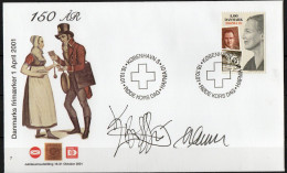 Martin Mörck. Denmark 2001. Int. Stamp Exhibition HAFNIA'01. Michel 1287. Cover. Special Cancel. Signed. - Cartas & Documentos