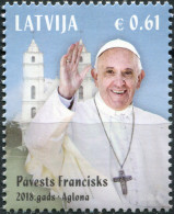 Latvia 2018. Visit Of Pope Francis To Latvia (MNH OG) Stamp - Lettonia