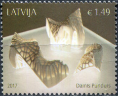 Latvia 2017. Artwork Of Dainis Pundurs (MNH OG) Stamp - Latvia