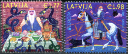 Latvia 2022. Stories And Myths (MNH OG) Set Of 2 Stamps - Lettonia