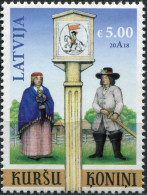 Latvia 2018. Curonian Kings (free Farmers Cultural Group) (MNH OG) Stamp - Lettonie