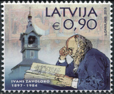 Latvia 2019. Ivan Zavoloko, Historian Of Old Believers (MNH OG) Stamp - Latvia