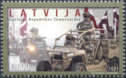 Latvia 2021. 30th Anniversary Of The Latvian National Guard (MNH OG) Stamp - Lettland