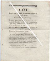 3V4x   Langres Loi 1791 Relative Aux Colonels Et Lieutenants Colonels De Toutes Les Armes Armée Française - Decrees & Laws