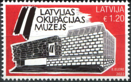 Latvia 2022. Museum Of The Occupation Of Latvia (MNH OG) Stamp - Lettland
