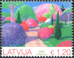 Latvia 2022. University Of Latvia Botanical Garden (MNH OG) Stamp - Lettland