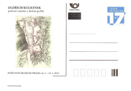 CDV PM 74 Czech Republic Oldrich Kulhanek Exhibition In The Post Museum 2010 - Cartes Postales