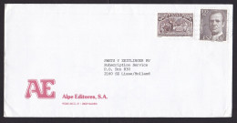 Spain: Cover To Netherlands, 2 Stamps, King, History (minor Crease) - Covers & Documents