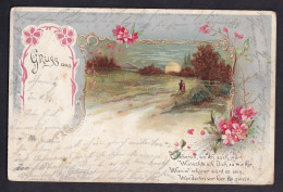 Gruss Aus ... / Year 1904 / Long Line Postcard Circulated, 2 Scans - Gruss Aus.../ Grüsse Aus...