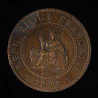  Indochine / Indochina, , 1 Centième / 1 Cent, 1892, , Bronze, TTB (EF),
KM#1, Lec.43 - Indocina Francese