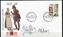 Martin Mörck. Denmark 2001. Int. Stamp Exhibition HAFNIA'01. Michel 1287. Cover. Special Cancel. Signed. - Storia Postale