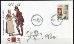 Martin Mörck. Denmark 2001. Int. Stamp Exhibition HAFNIA'01. Michel 1287. Cover. Special Cancel. Signed. - Lettres & Documents