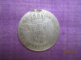 Spain: 40 Centimos De Escudo 1866 - Autres & Non Classés