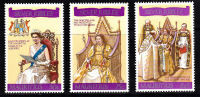 Mu0516 Mauritius 1977 SG516-8  Silver Jubilee Coronation Queen Elizabeth 2, Unmounted Mint - Maurice (1968-...)