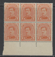 Belgique - 1915 - COB  135 **/* (MNH/MH) - Type I - Charnière Sur 2 Timbres - 1915-1920 Albert I