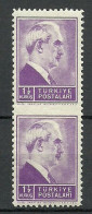 Turkey; 1942 1st Inonu Issue 1 1/2 K. ERROR "Partially Perf." - Nuevos