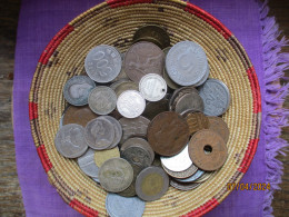 Lot World Coins With Some Silver - 1 Kg With Packaging = 900 - 950 Gr - Mezclas - Monedas