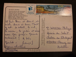 CP TP VERSAILLES 3,00 OBL.MEC.8-? 1997 79 SAUZE VAUSSAIS DEUX SEVRES - Lettres & Documents