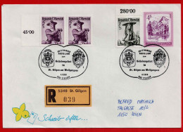 GS - Brief Reko Mit Stempel Gründungsfest In St. Gilgen Am Wolfgangsee Am 4.7.1986 - Storia Postale