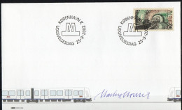 Martin Mörck. Denmark 2002. Opening Of The Copenhagen Metro. Michel 1320. FDC. Signed. - FDC