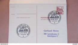 Berlin: GA P 67 SoSt. BERLIN 12 "Feuersozietät Gegründet 1718" Vom 5.10.68 Mit 20 Pf (braun) Lorsch/Hessen-Antwortteil * - Postkarten - Gebraucht