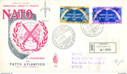 Zona A. Patto Atlantico FDC 1953. - Other & Unclassified