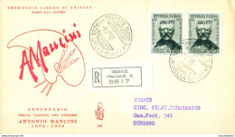 Zona A. Antonio Mancini FDC 1953. - Otros & Sin Clasificación