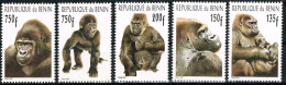 Benin 2001 - Mi 1327 And XLVIII To LI - Gorillas - Complete Set - Some With DEFECTS - MNH ** - Gorilla