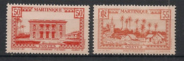 MARTINIQUE - 1933-38 - N°YT. 144 - 144A - 50c / 55c - Neuf Luxe ** / MNH / Postfrisch - Neufs