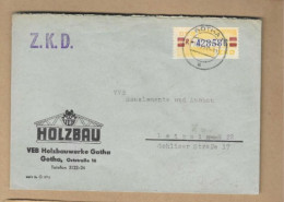 Los Vom 08.04 -  ZKD Brief Aus Gotha Nach Leipzig 1960 - Centrale Postdienst