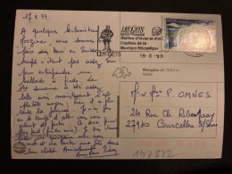 CP TP SAINT PIERRE 3,00 OBL.MEC.18-8 1999 74 LES GETS HAUTE SAVOIE - Cartas & Documentos