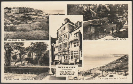 Ocean View Private Hotel, Boscombe, Hampshire, C.1950s - Mannering Foster RP Postcard - Bournemouth (fino Al 1972)