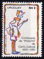 Uruguay 1981, Tales, Pinocchio, 1val - Uruguay