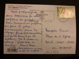 CP TP BONNE ANNEE 3,00 OBL.MEC.5-7 1999 74 MEGEVE HTE SAVOIE - Lettres & Documents