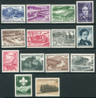 AUSTRIA 1962 Complete Commemorative Issues Except Stamp Day MNH / **.  Michel 1103-10, 1121-26 - Neufs