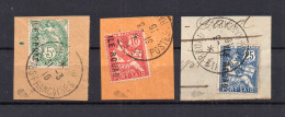 !!! ROUAD, N°1/3 OBLITERES SUR FRAGMENTS, SIGNES CALVES - Used Stamps