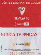 Spain Bus Card Football Clubes Sevilla And Betis - Autobus Contactless Cards - Europe