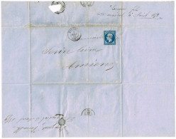 DARNETAL 76. Courrier Du 6 Avril 1859 Pour Amiens 80 - Darnétal