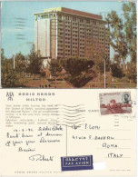 Ethiopia Addis Ababa Hilton Hotel Airmail Pcard 15mar1972 X Italy With Regular C30 - Ethiopië