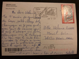 CP TP VIVE LES VACANCES 3,00 OBL.MEC.23-8 1999 10 ESSOYES AUBE - Cartas & Documentos